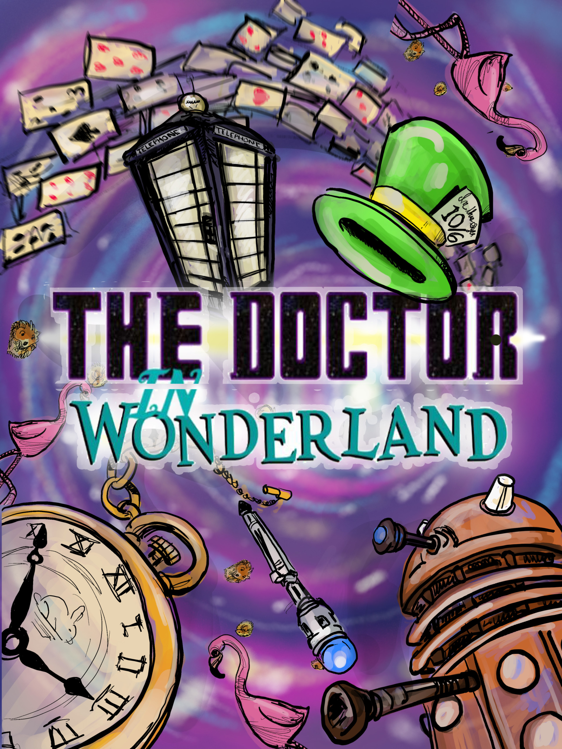The Doctor in Wonderland, Poster Design for local theater production